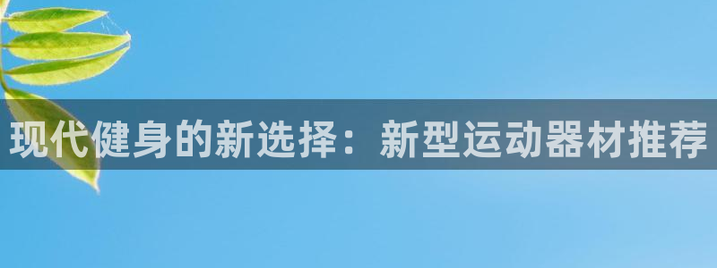 米兰体育官网下载平台:现代健身的新选择:新型运动器材推荐